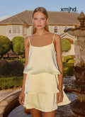 Becka Mini Dress - Yellow - Mini Dresses