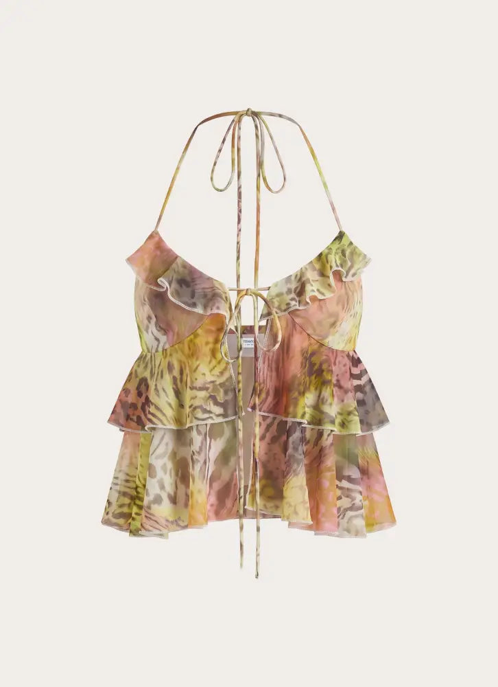 Cherry Bomb Top - Mystique Leopard - Cami Tops