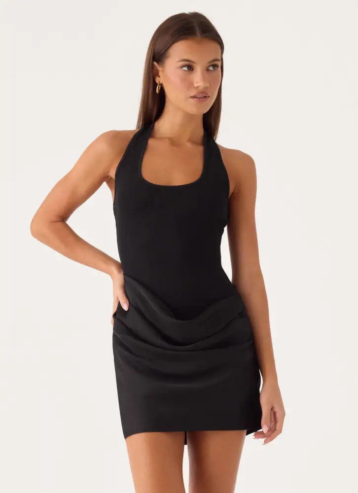 Deena Mini Dress - Black - Mini Dresses