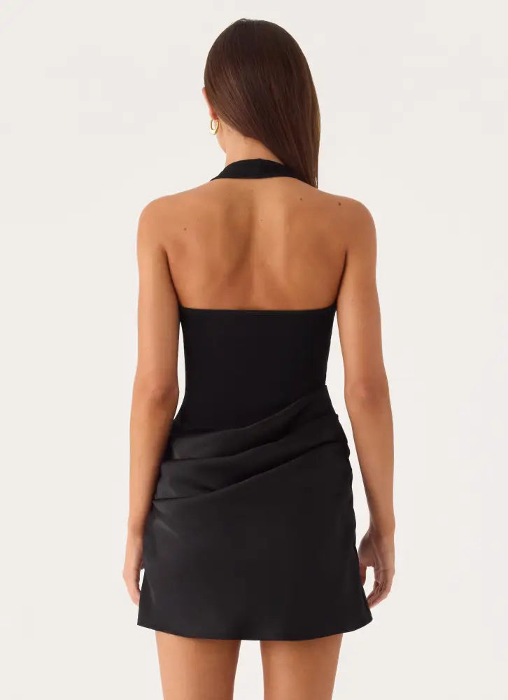 Deena Mini Dress - Black - Mini Dresses